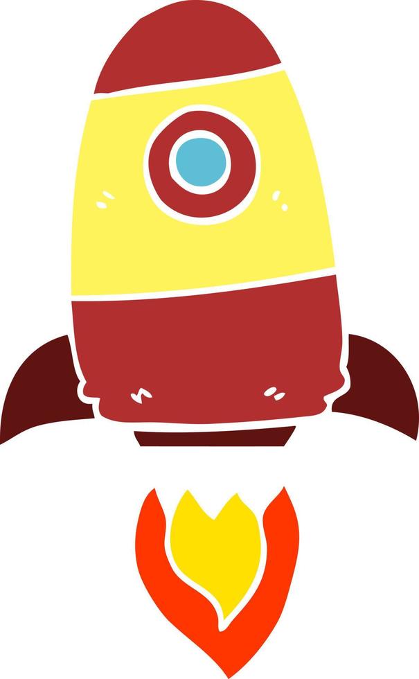 cartoon doodle space rocket vector