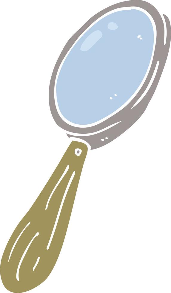 cartoon doodle magnifying glass vector