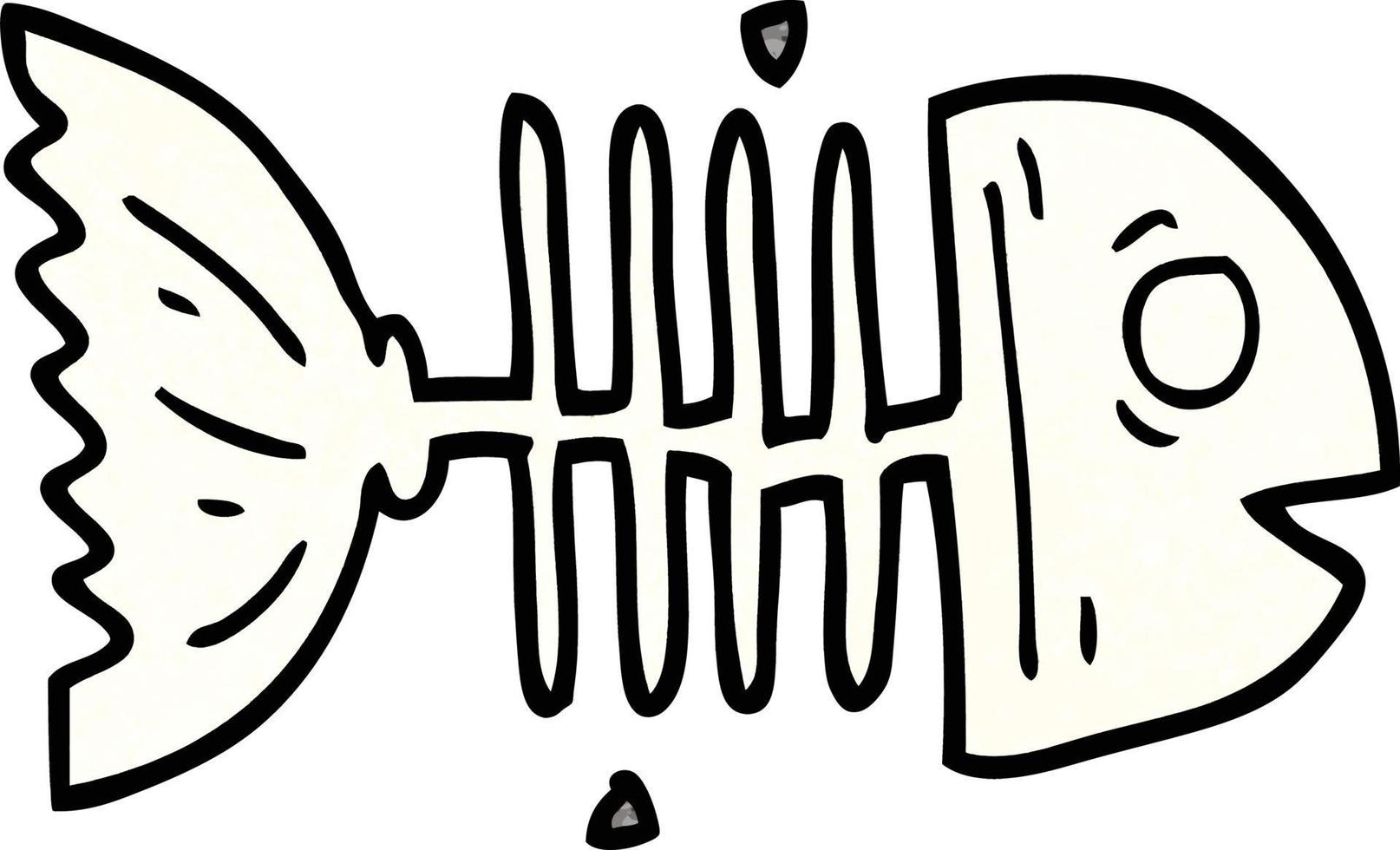 cartoon doodle fish bones 12152162 Vector Art at Vecteezy