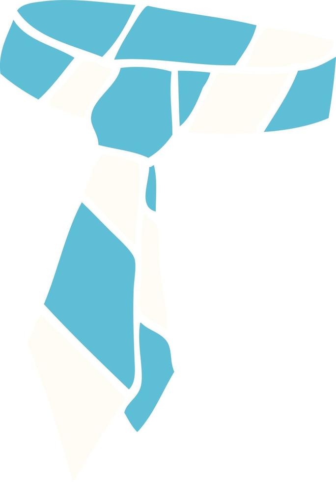 cartoon doodle striped tie vector
