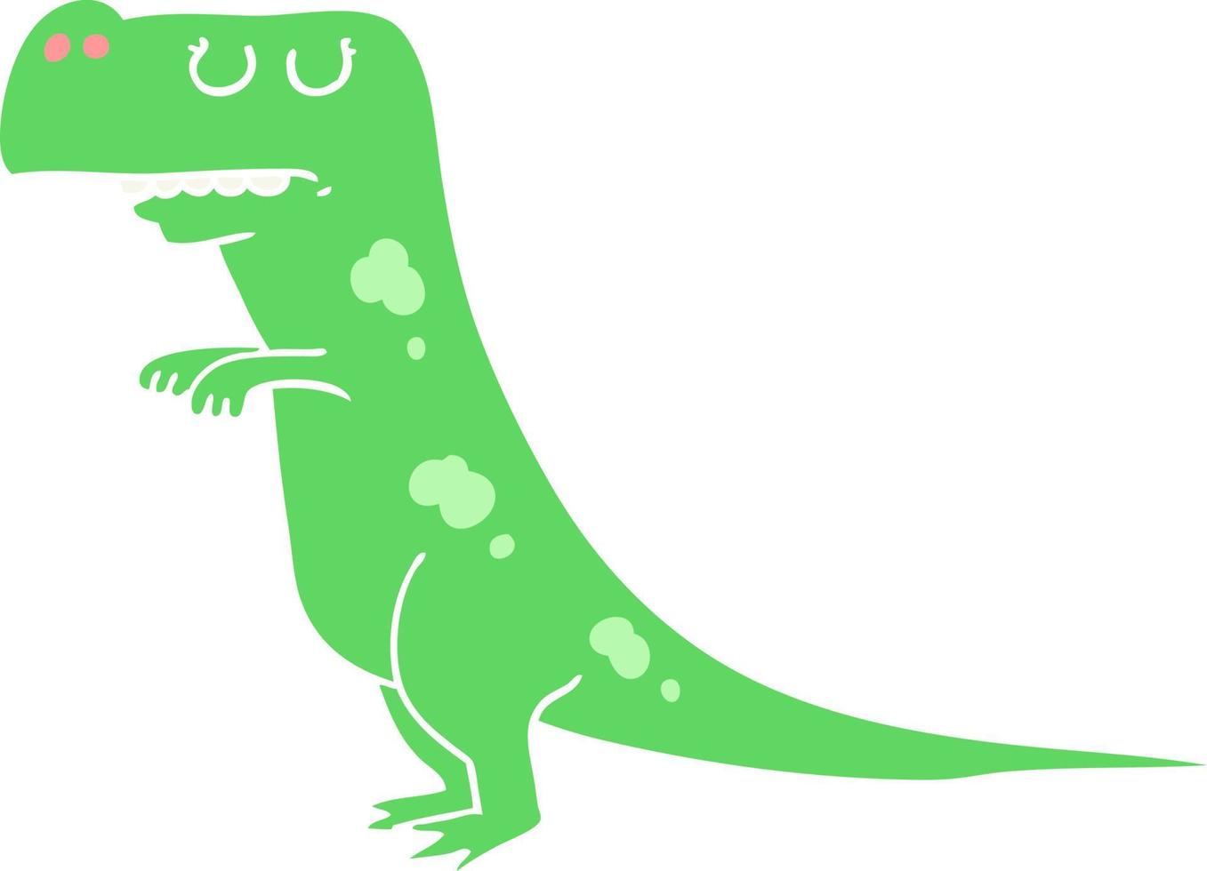 flat color style cartoon dinosaur vector