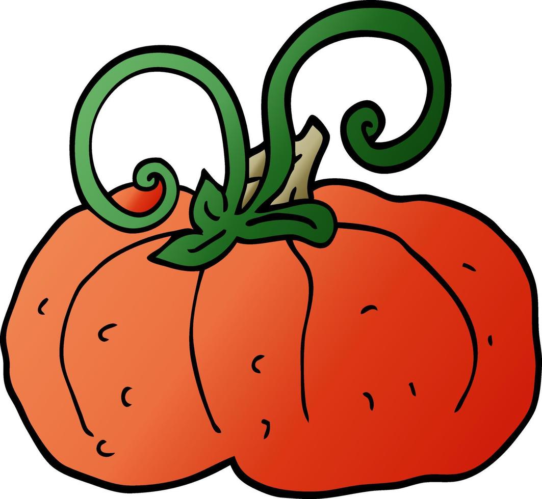cartoon doodle winter squash vector
