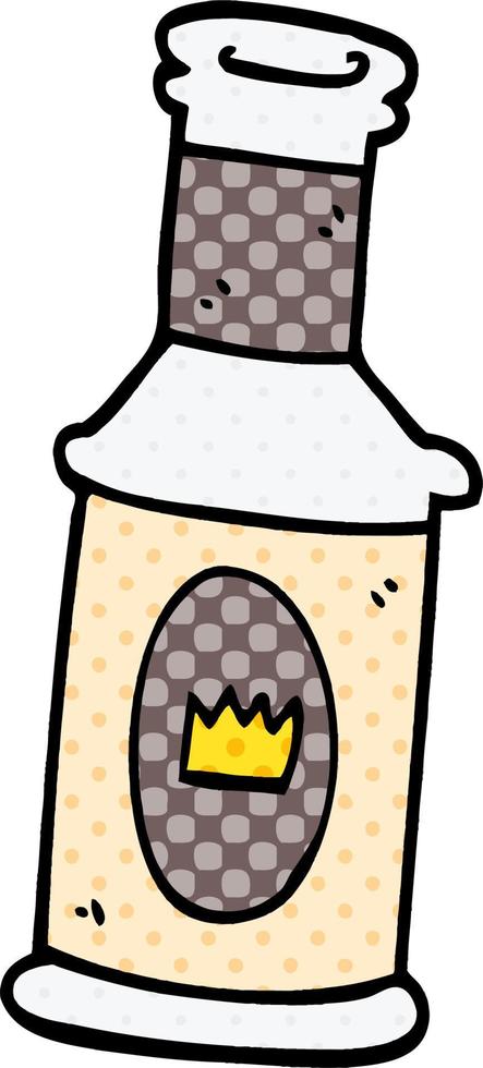 cartoon doodle alcoholic drink vector