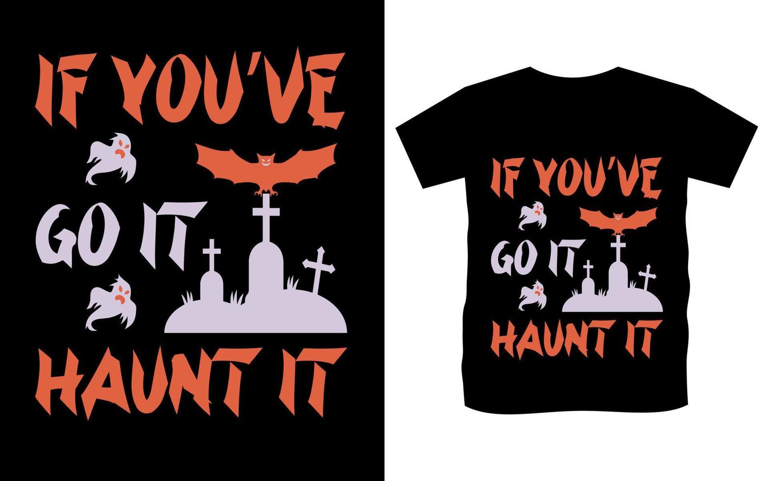 Happy Halloween quote t-shirt template design vector, Halloween typography element retro vintage t-shirts design, Halloween Scary fashion design for high-quality typography illustration shirt design vector