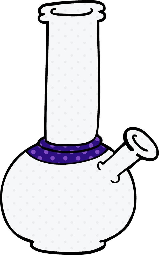 cartoon doodle bong vector