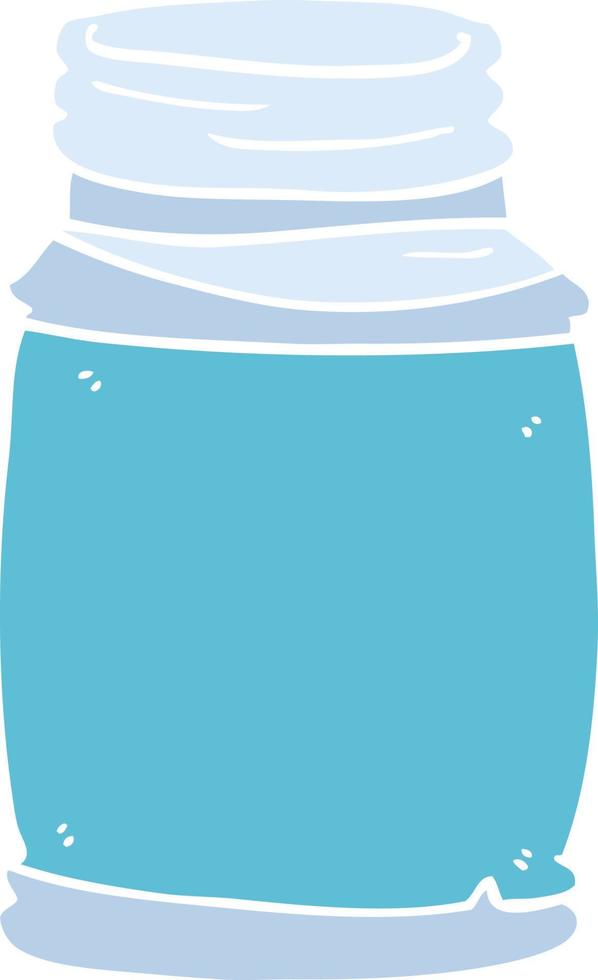 cartoon doodle glass jar vector