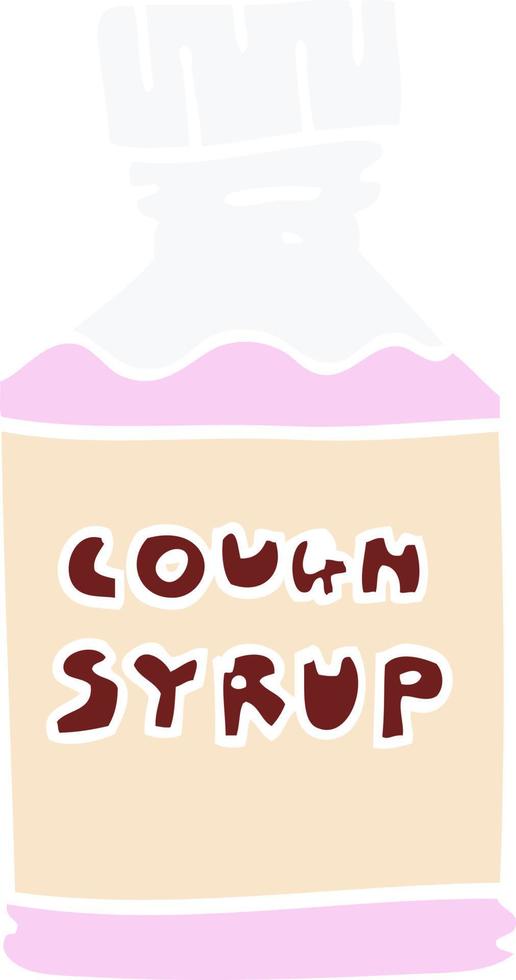 cartoon doodle cough syrup vector