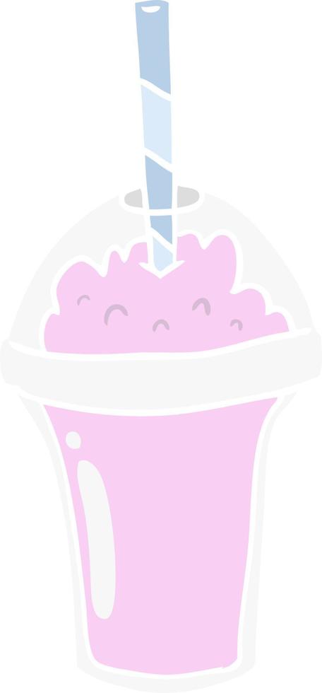 flat color style cartoon smoothie vector