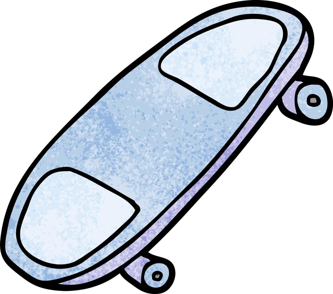 cartoon doodle skate board vector