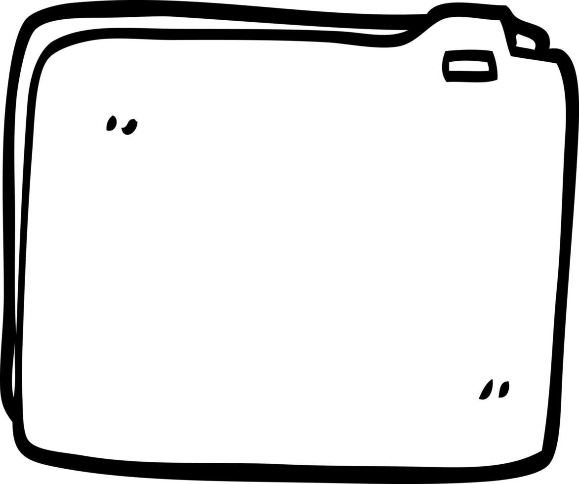 line drawing cartoon business documents vector