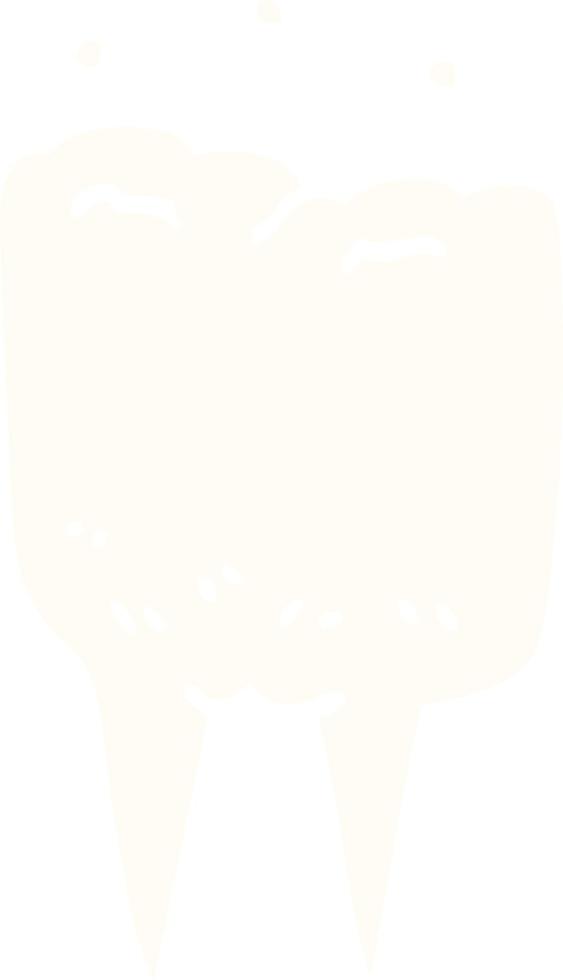 cartoon doodle tooth vector