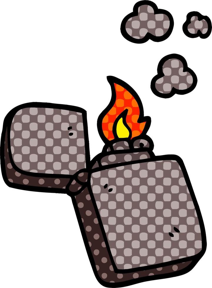 cartoon doodle old lighter vector