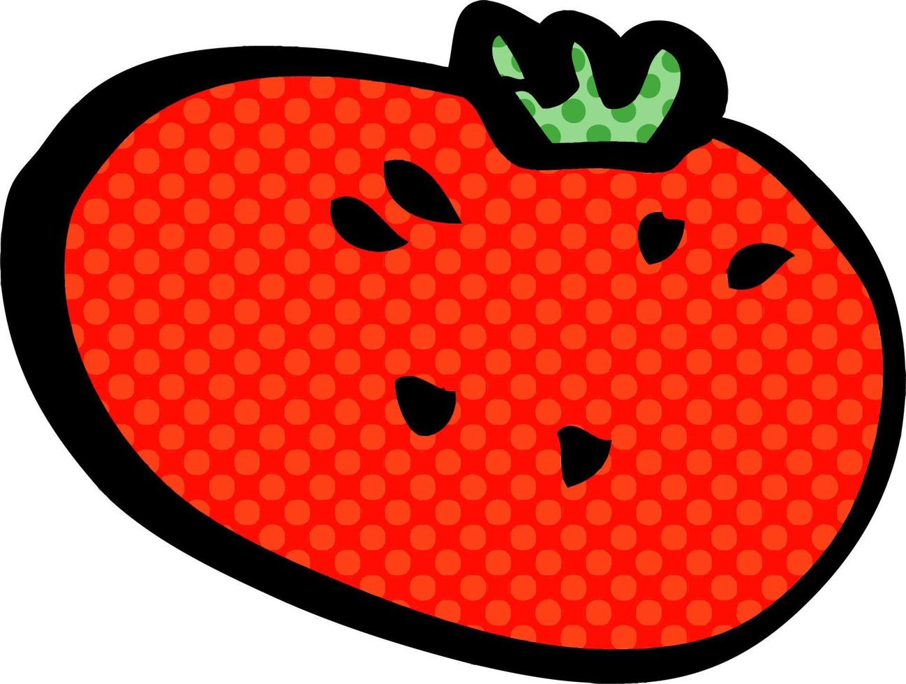cartoon doodle tomato vector