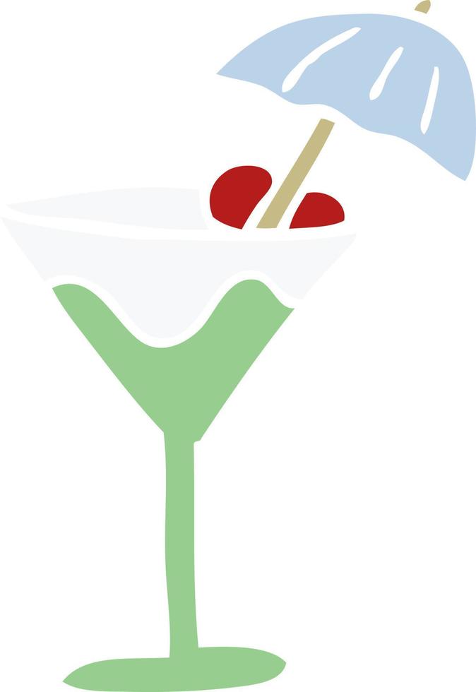 cartoon doodle cocktail vector