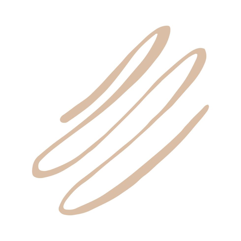 Abstract decorative design element. Wavy doodle illustration vector