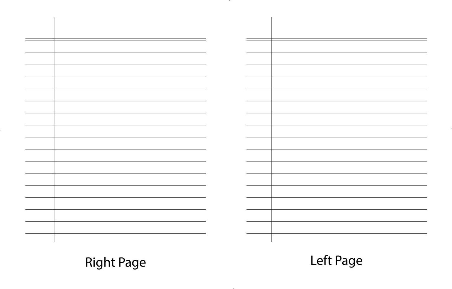 Wide line notebook pages, Paper grid background vector eps10.