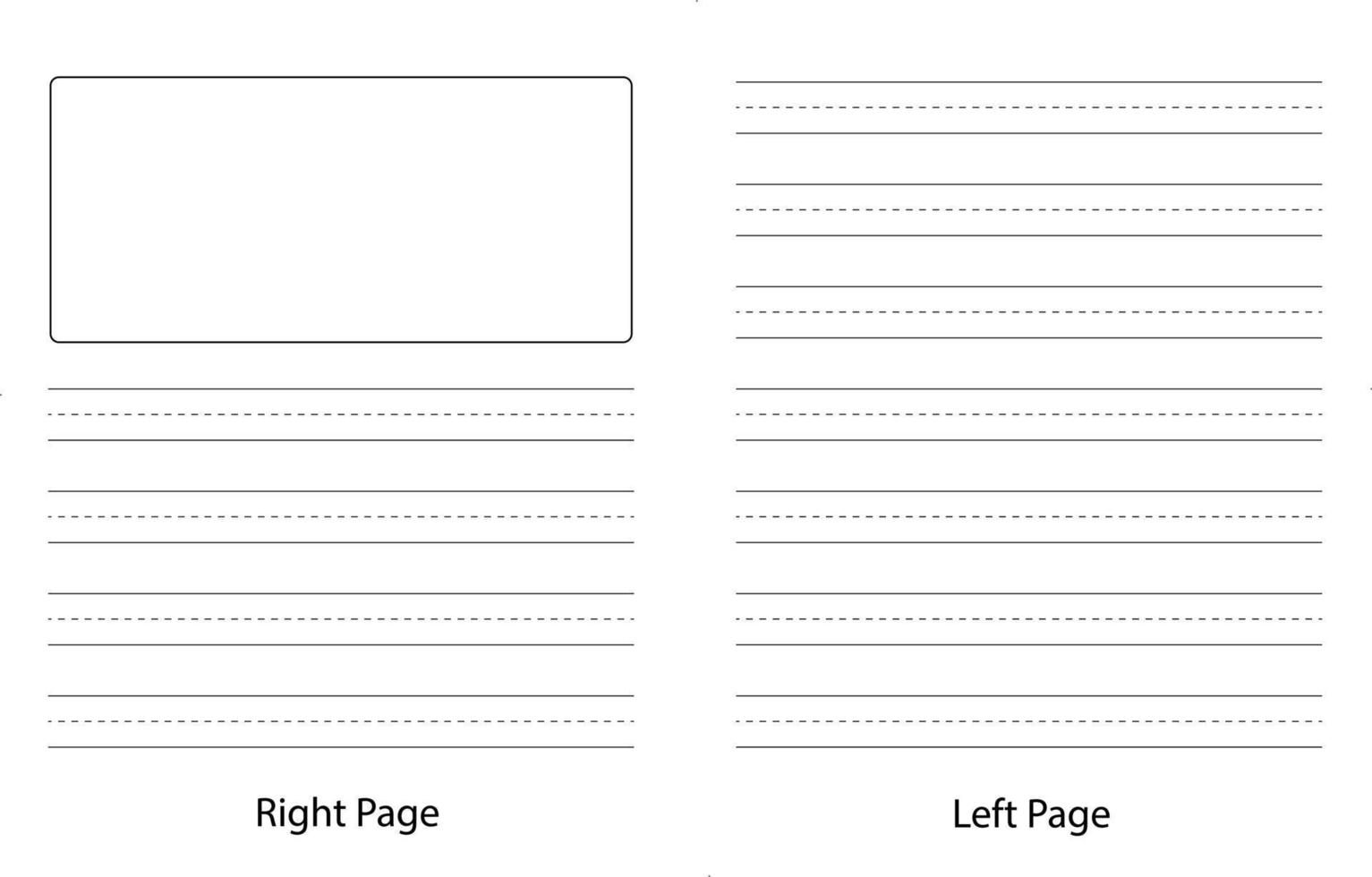 Primary notebook pages, Paper grid background vector eps10.