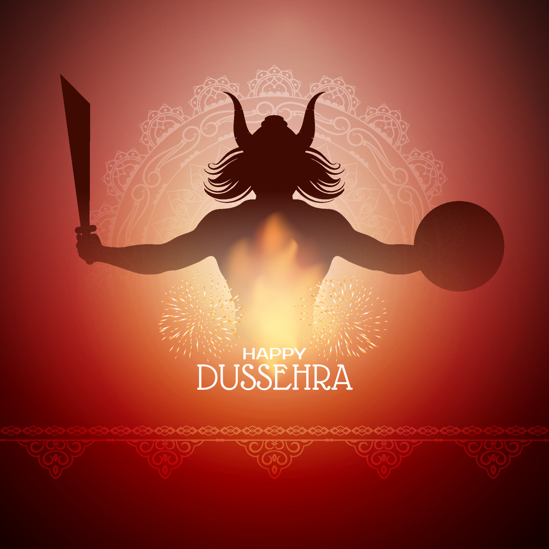 Happy Dussehra Hindu festival cultural greeting background design 12155270  Vector Art at Vecteezy