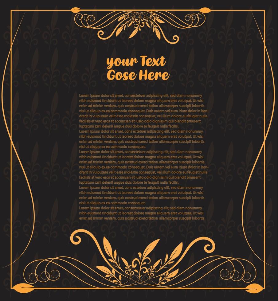 Invitation Card and Border Design 12155324 Vector Art at Vecteezy