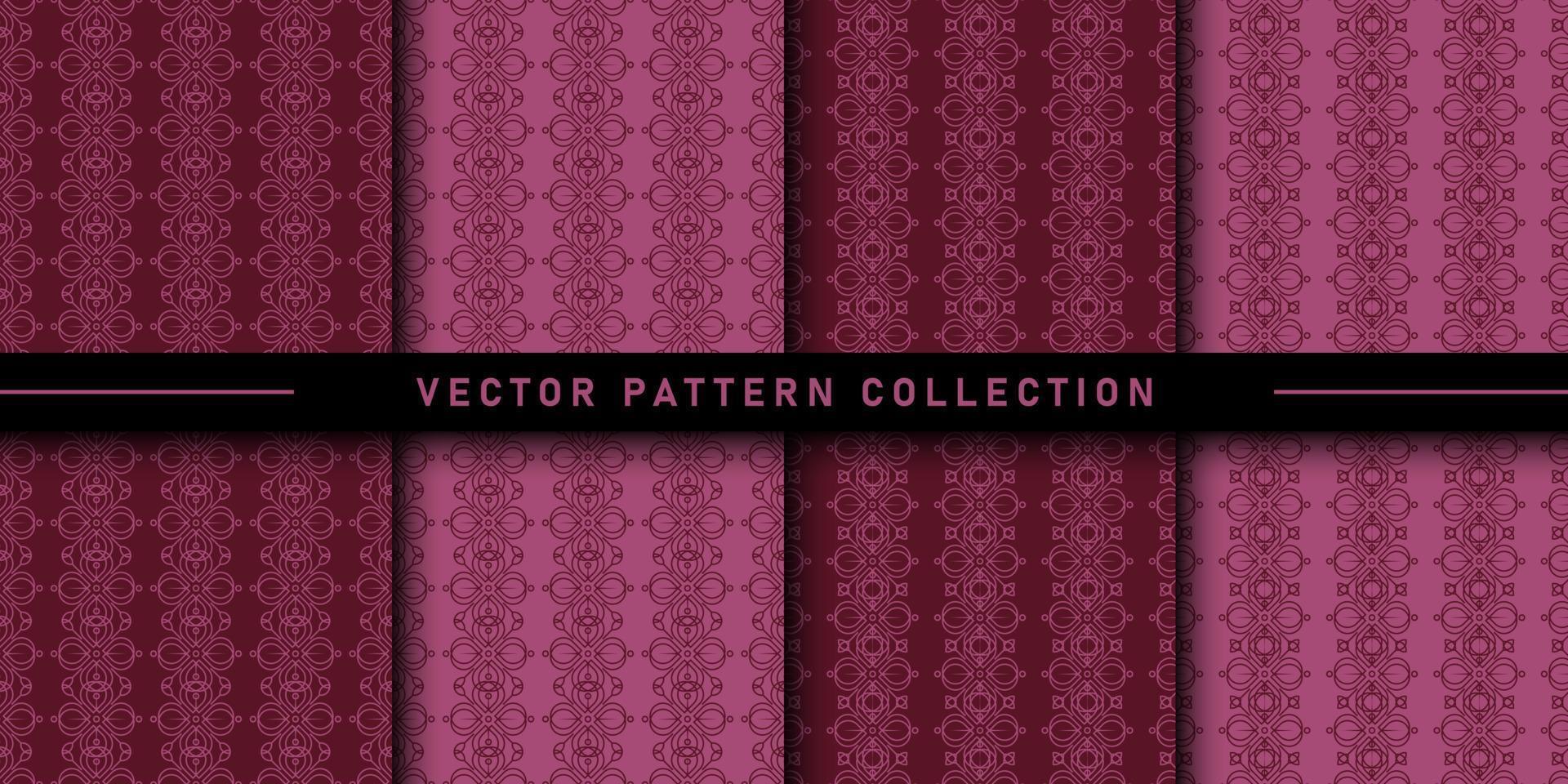Set of floral pattern collection vector