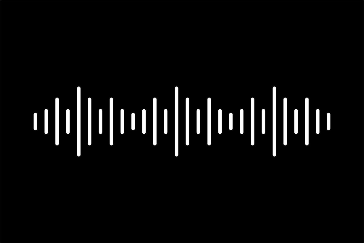 Sound Wave Music Volume Icon Symbol for Logo, Apps, Pictogram, Website or Graphic Design Element. Vector Illustration