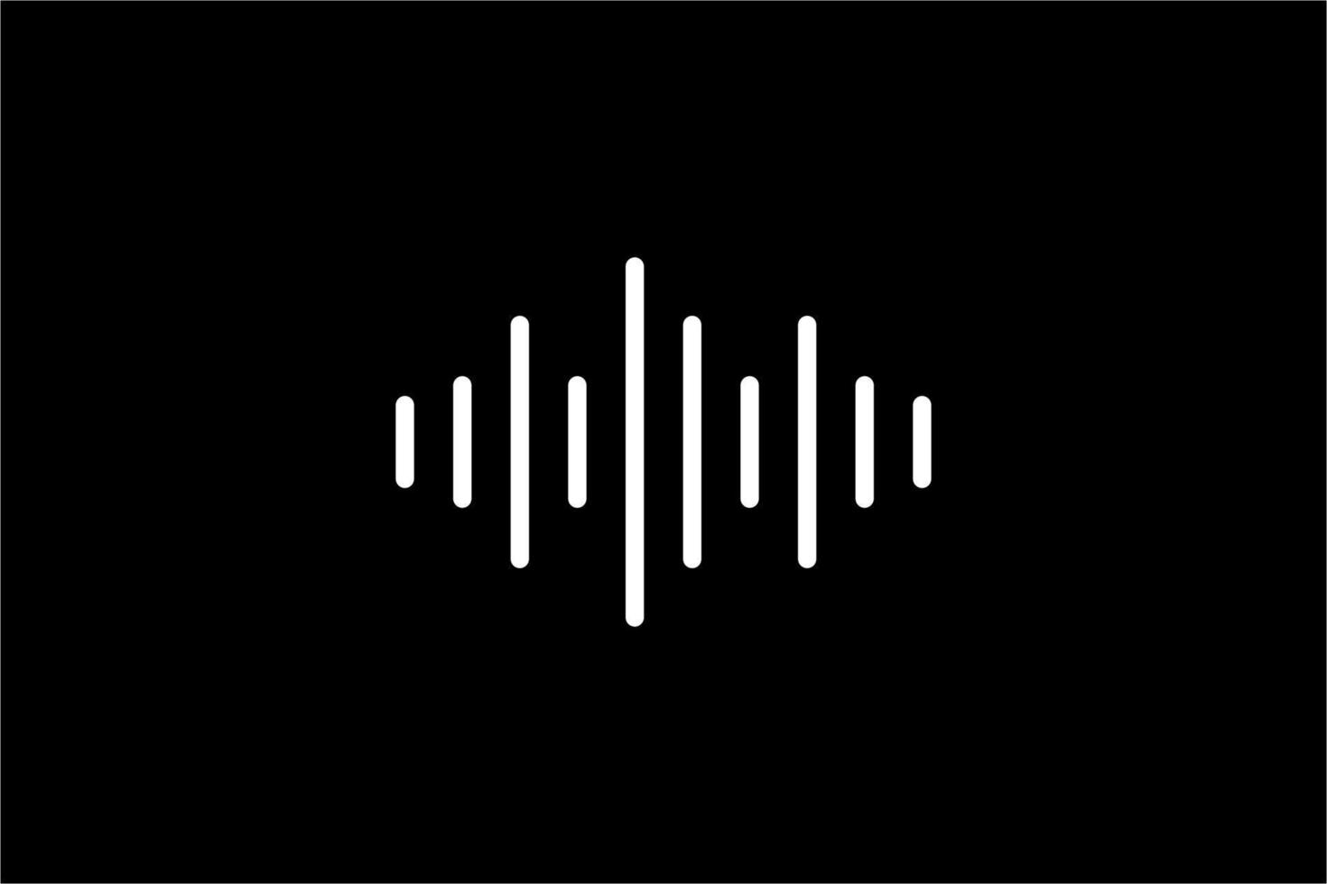 Sound Wave Music Volume Icon Symbol for Logo, Apps, Pictogram, Website or Graphic Design Element. Vector Illustration