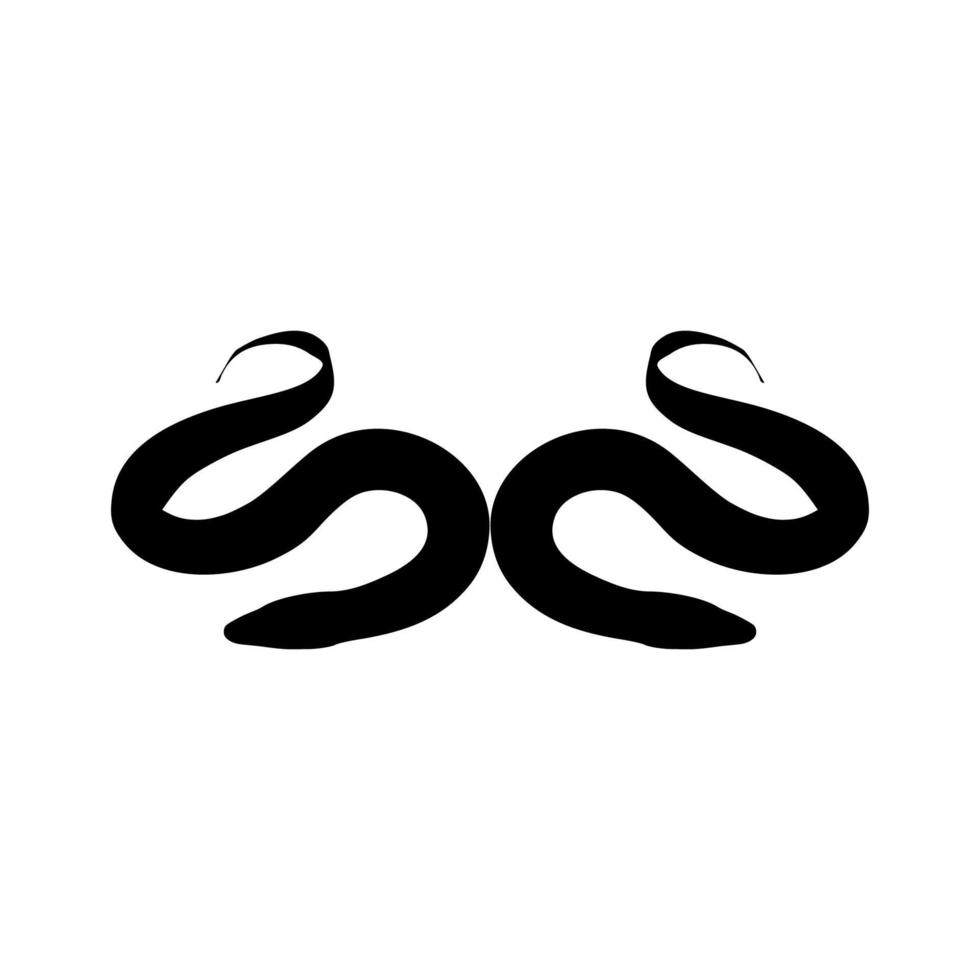 Eel Silhouette for Logo, Pictogram, Website, Apps and or Graphic Design Element. Vector Illustration