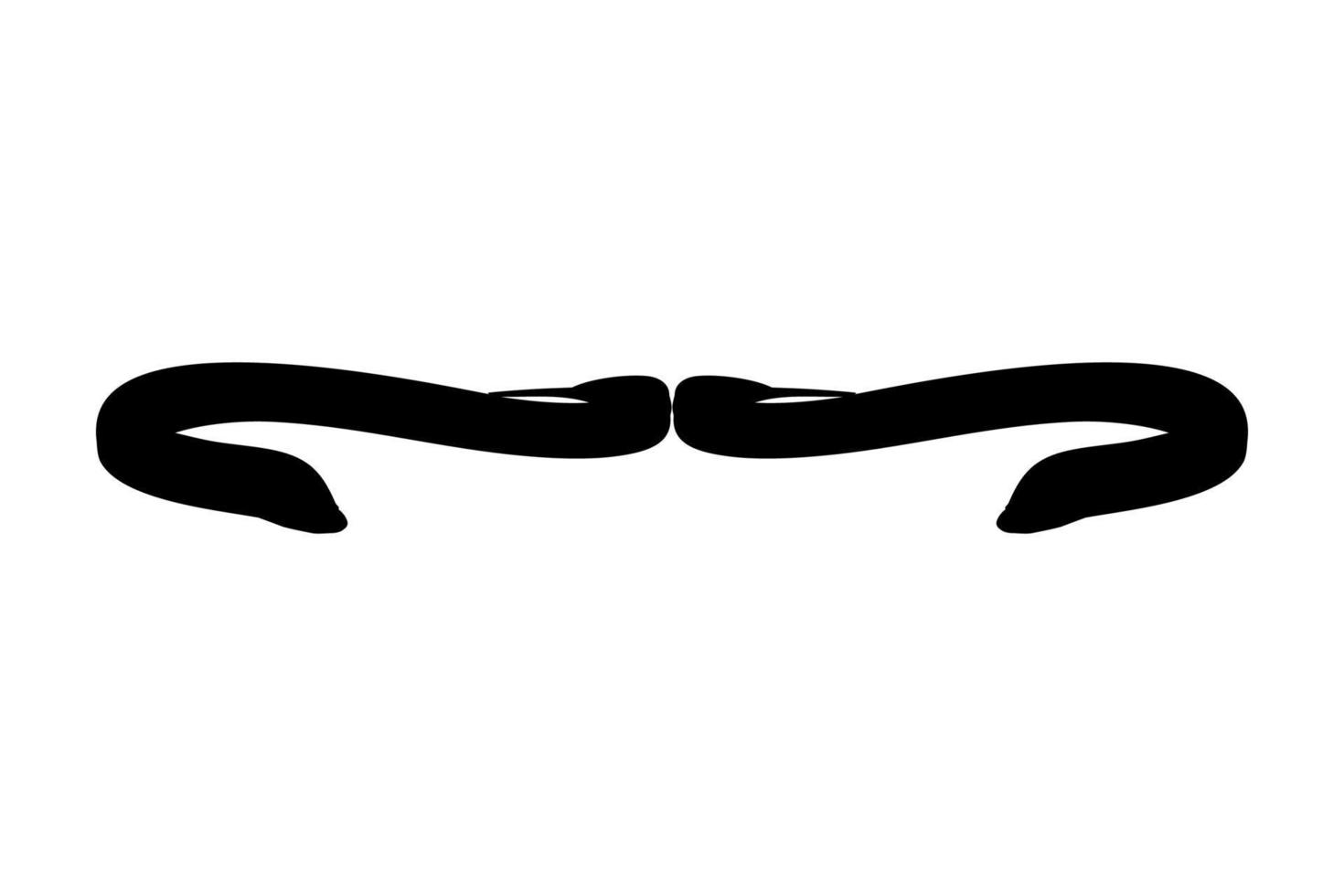 Eel Silhouette for Logo, Pictogram, Website, Apps and or Graphic Design Element. Vector Illustration