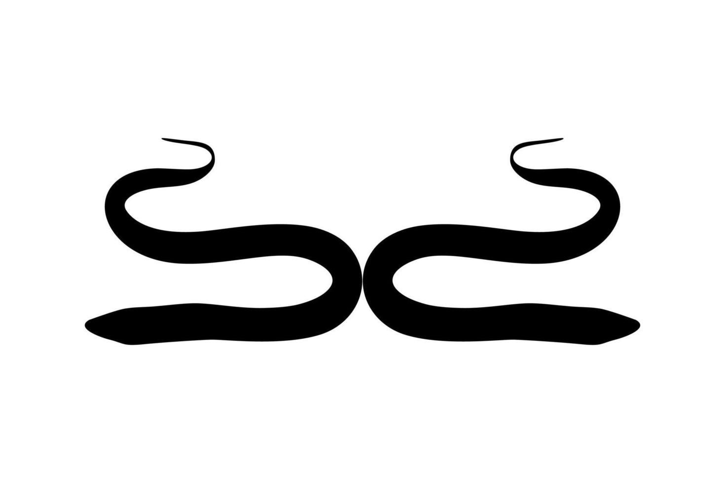 Eel Silhouette for Logo, Pictogram, Website, Apps and or Graphic Design Element. Vector Illustration