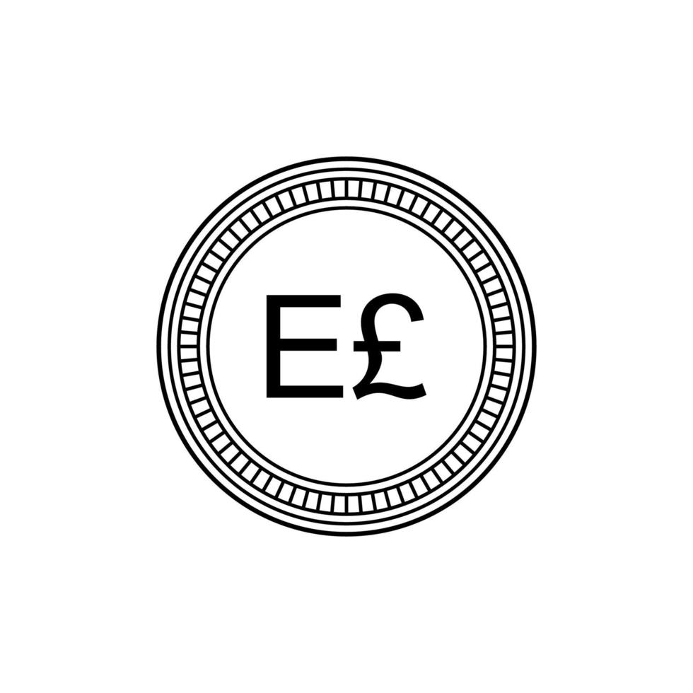 Arabic Egypt Currency Icon Symbol, Egyptian Pound, EGP. Vector Illustration