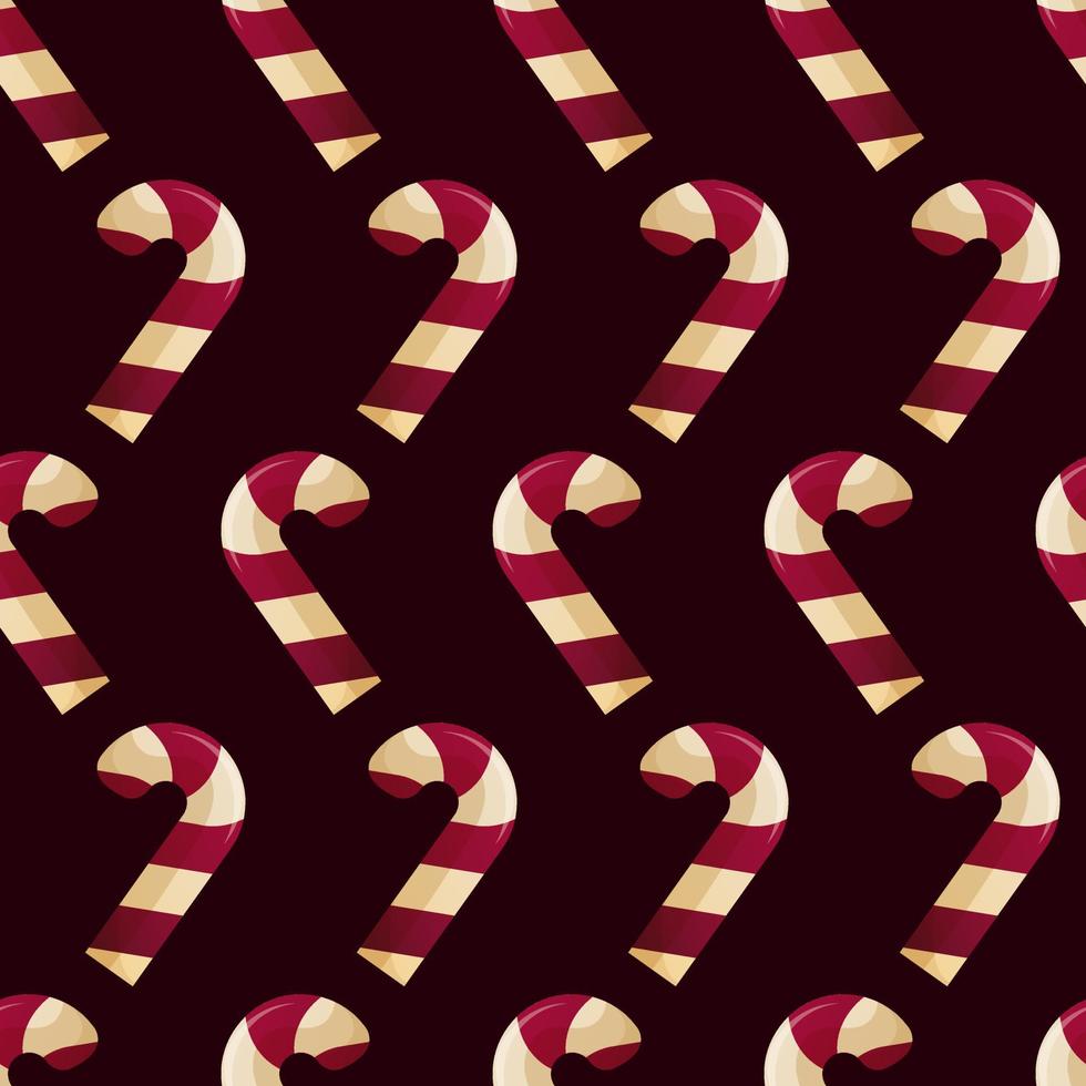 Seamless pattern with striped lollipop vector