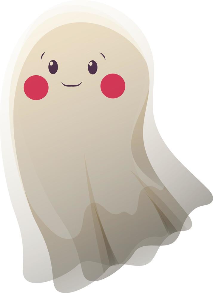 lindos fantasmas para niños, para halloween aislado 1 vector