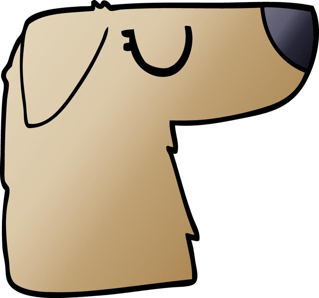 cartoon doodle dog face vector
