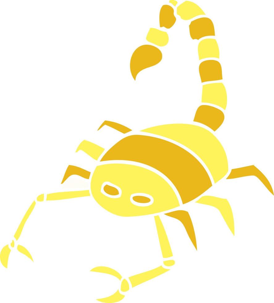 cartoon doodle of a scorpion vector