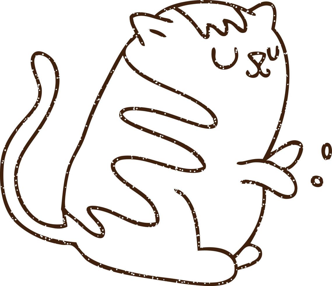 Cat Charcoal Drawing vector