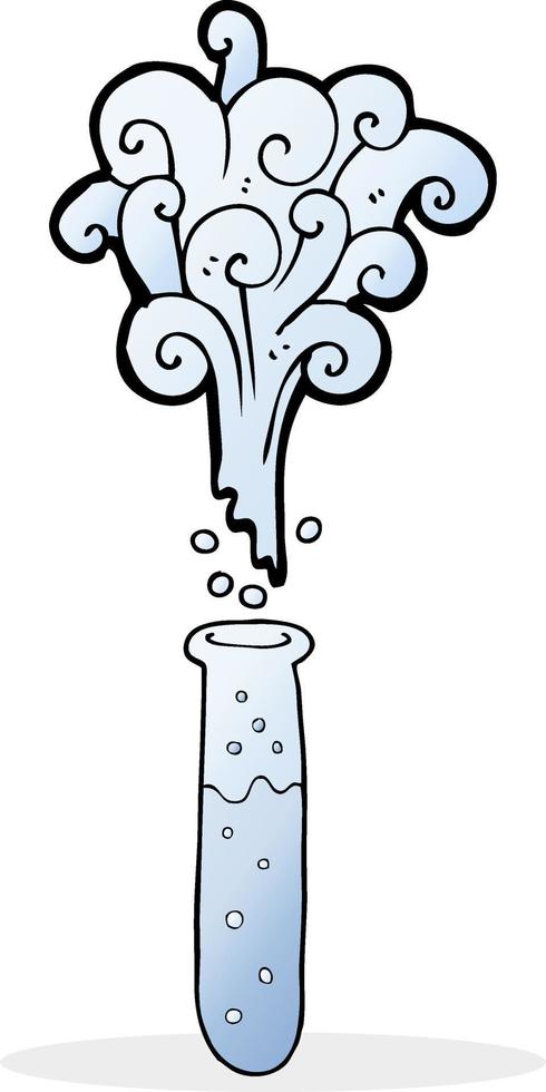 cartoon test tube vector