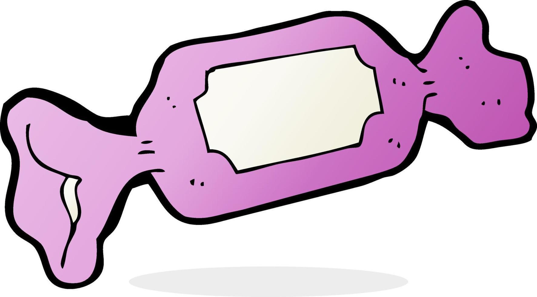 cartoon wrapped candy vector