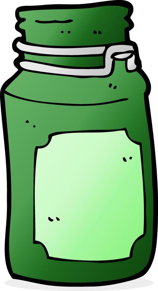 cartoon kitchen jar vector