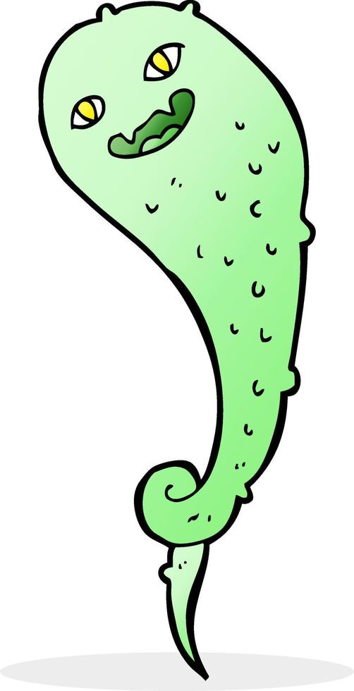 cartoon spooky ghost vector