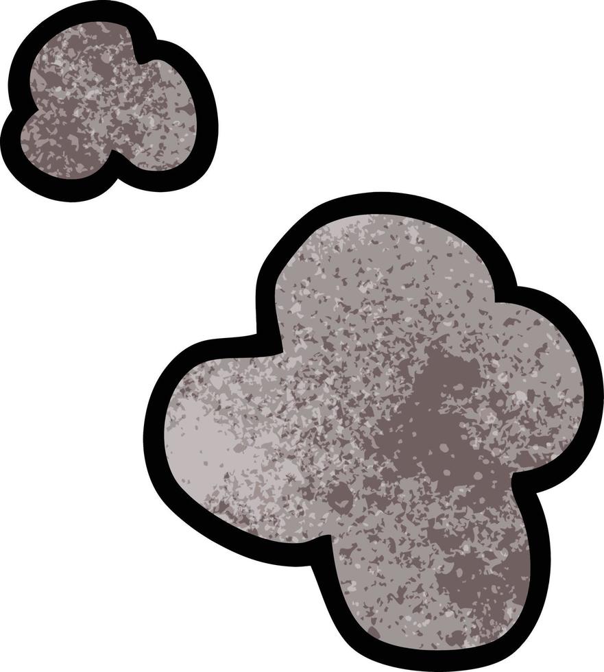 cartoon doodle poof of smoke vector