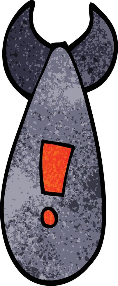 cartoon doodle atomic bomb vector