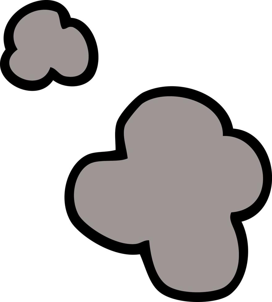 cartoon doodle poof of smoke vector