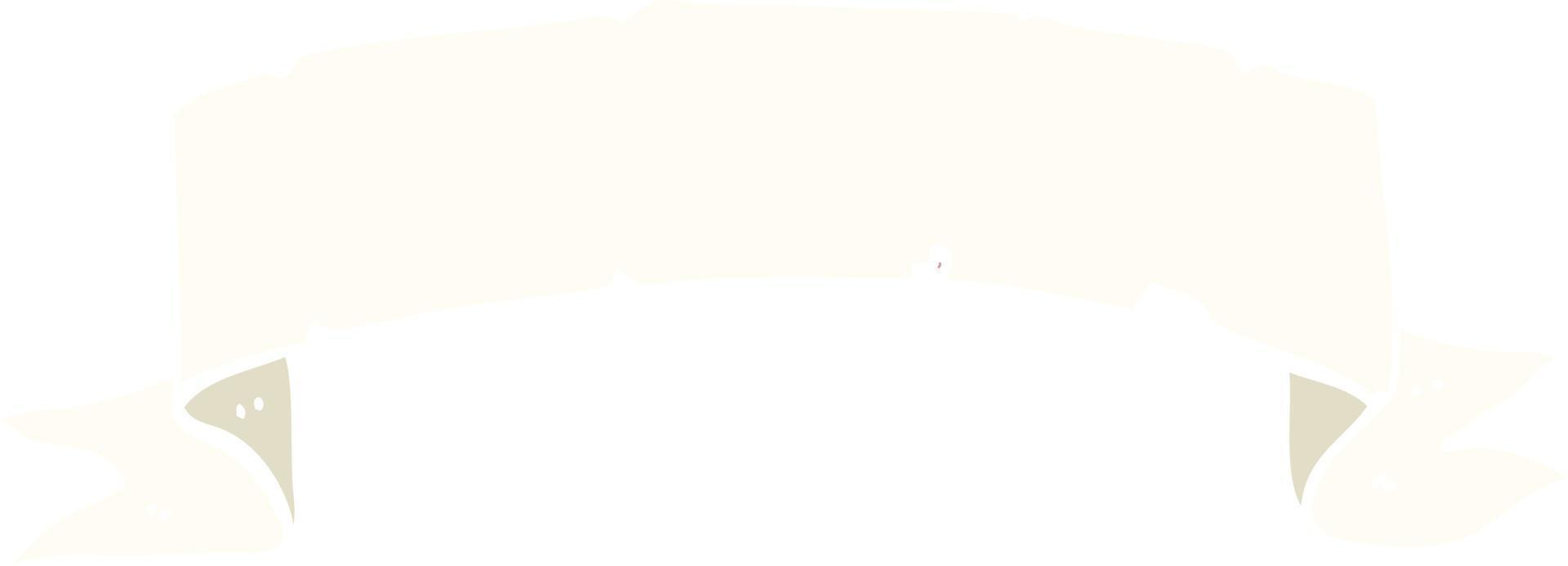 cartoon doodle scroll banner vector