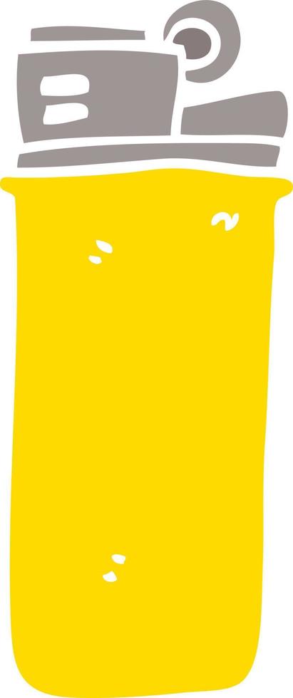 cartoon doodle disposable lighter vector