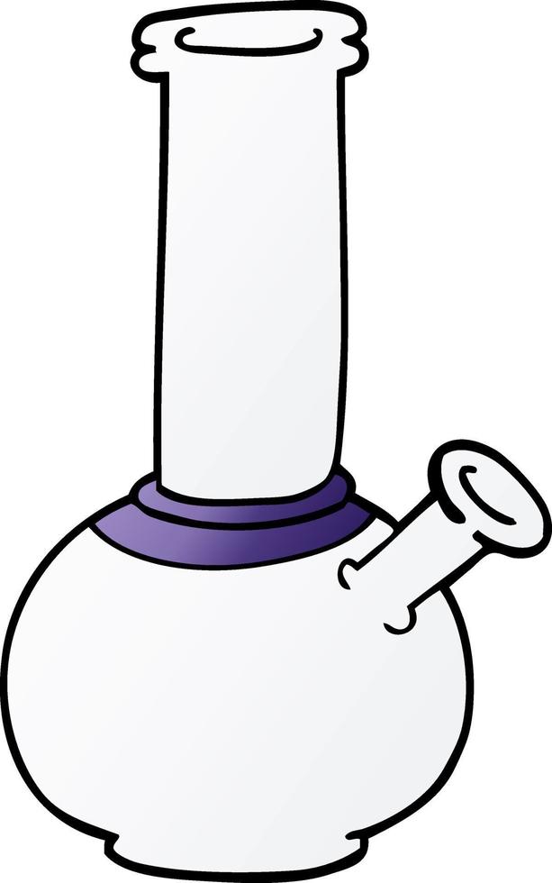 cartoon doodle bong vector