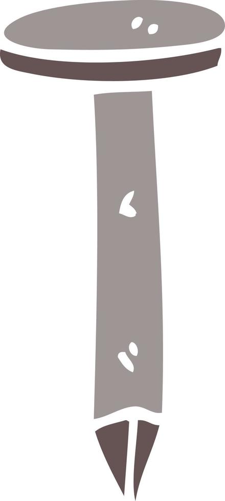 cartoon doodle iron nail vector