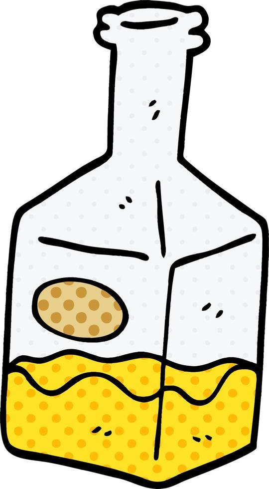 cartoon doodle drink in decanter vector