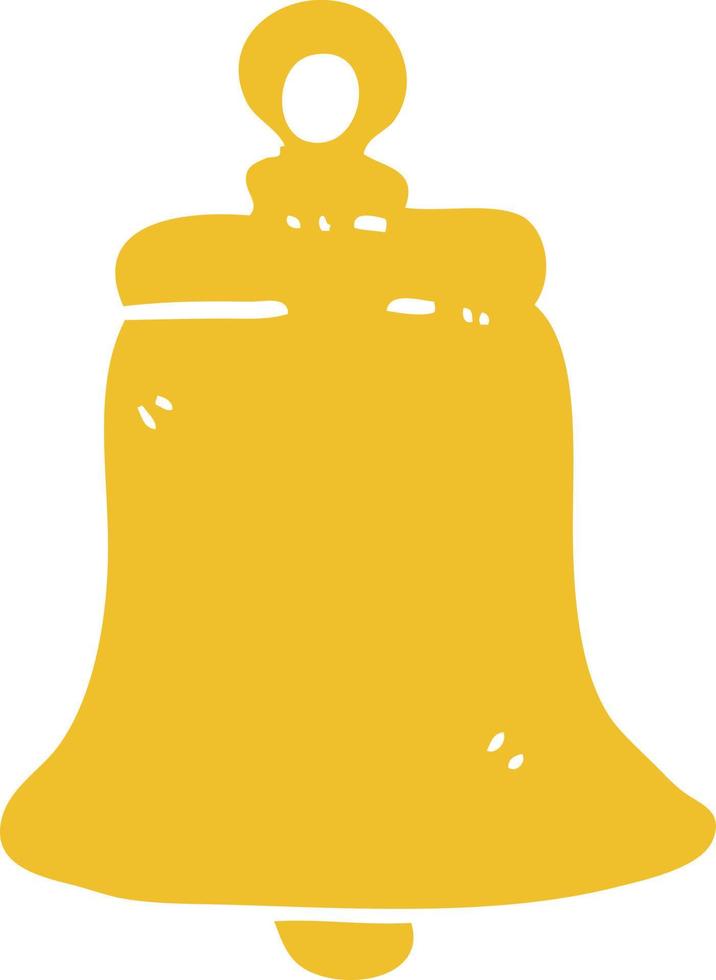 cartoon doodle ringing bell vector