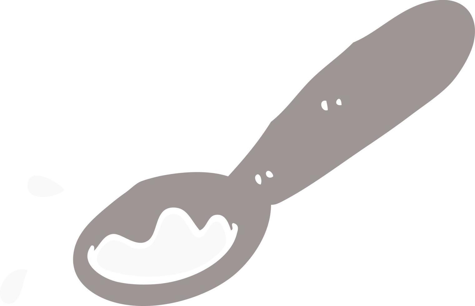 cartoon doodle ladle of food vector