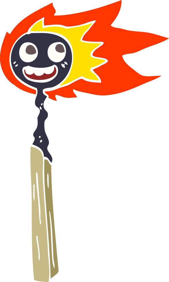 cartoon doodle match vector
